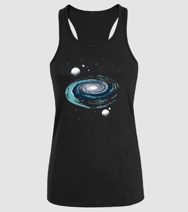 Spațiu model negru pe tricou