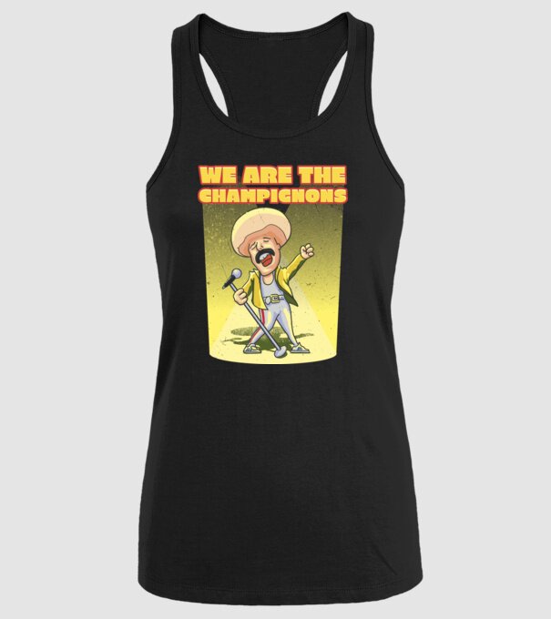 We are the Champignons Mercury model negru pe tricou