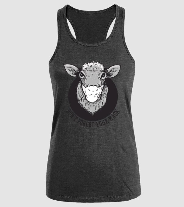 Don't forget your mask model negru pe tricou
