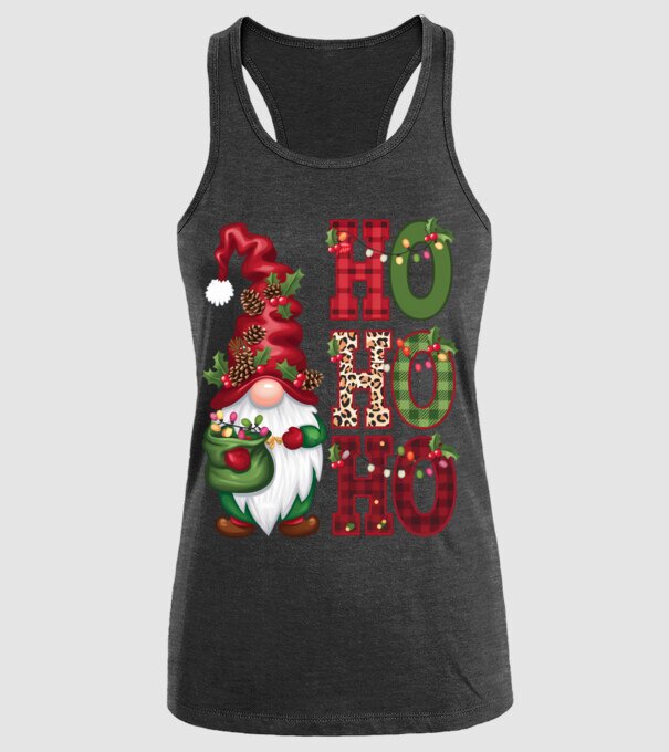 HOHOHO Gnome model negru pe tricou