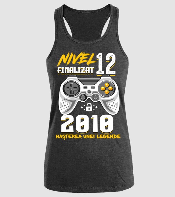Nivel 12 finalizat. 2010 nașterea unei legende model negru pe tricou