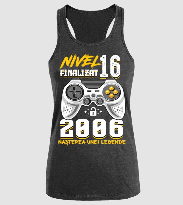 Nivel 16 finalizat. 2006 nașterea unei legende model negru pe tricou