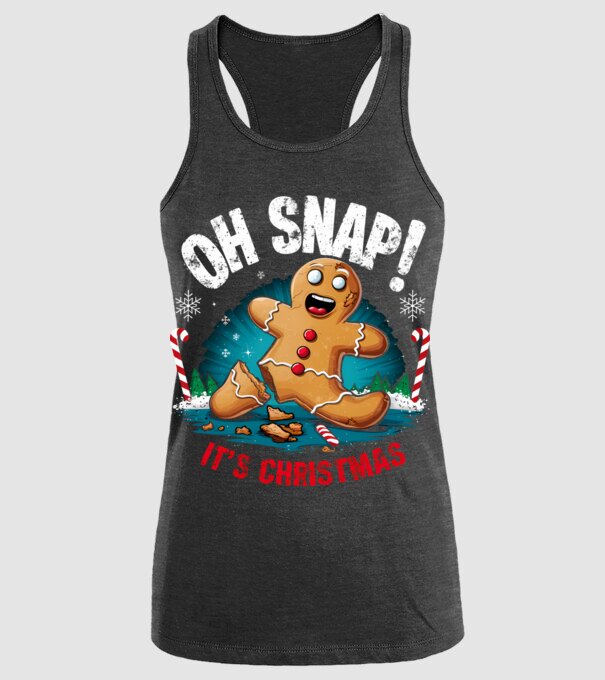 Oh snap! It's christmas Negru model negru pe tricou