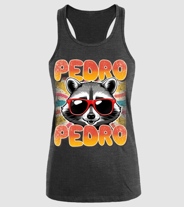 Pedro Pedro groovy retro model negru pe tricou