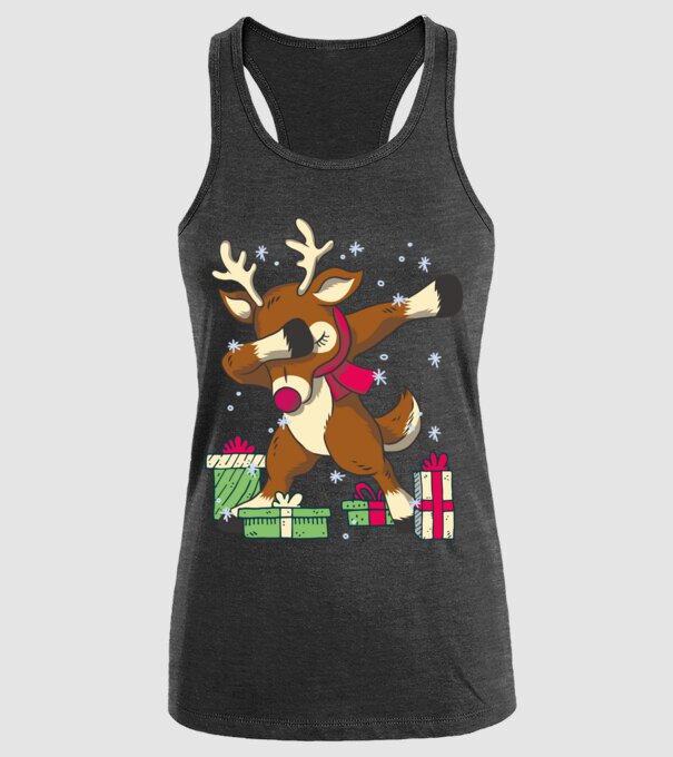 Rudolph DAB model negru pe tricou