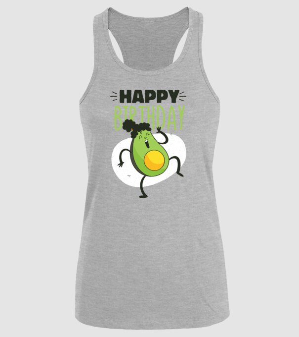 Avocado La mulți ani model gri pe tricou
