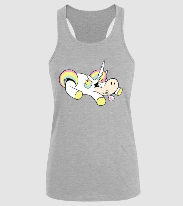 Unicorn bolnav model gri pe tricou