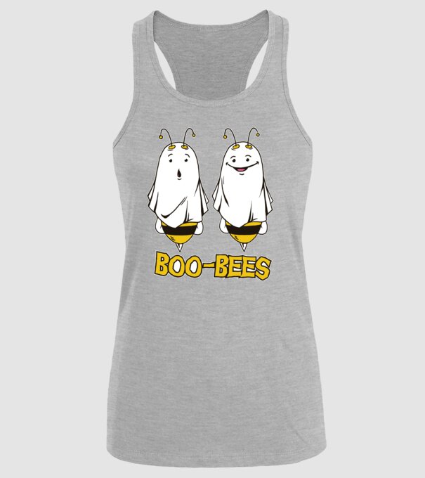 Boo Bees - Albine fantomă Halloween model gri pe tricou
