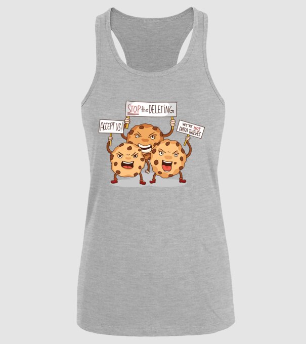 Protest Cookie model gri pe tricou