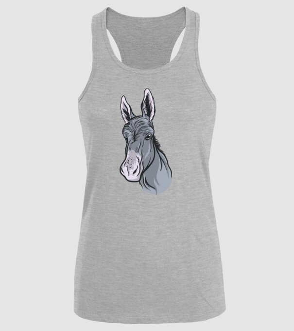 Măgăruș model gri pe tricou
