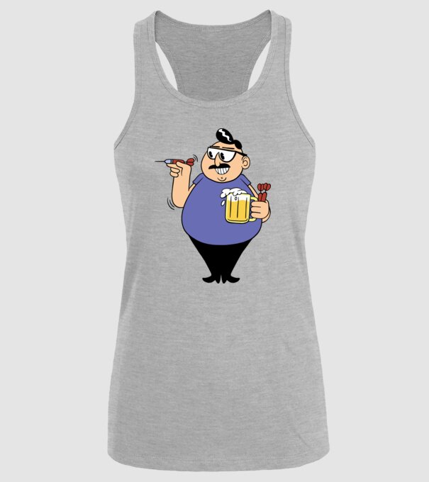 Jucător de darts model gri pe tricou