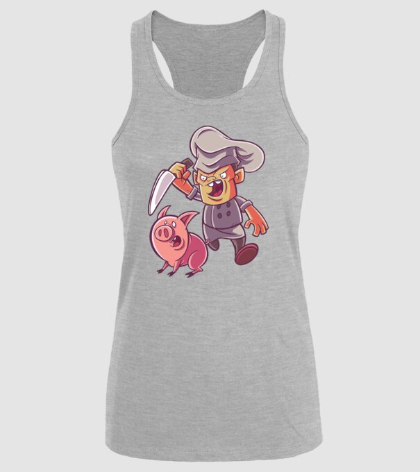Sacrificare porc Măcelar model gri pe tricou