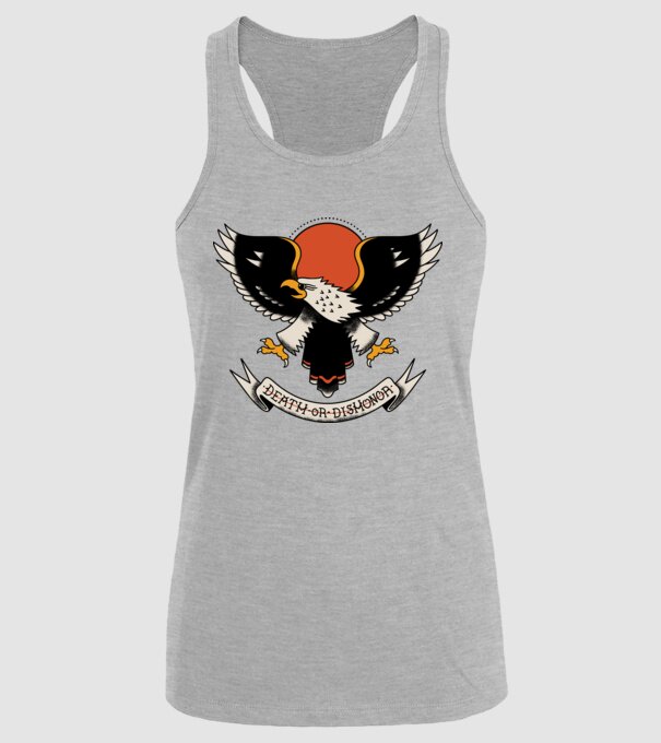 Eagle Tatuaj model gri pe tricou