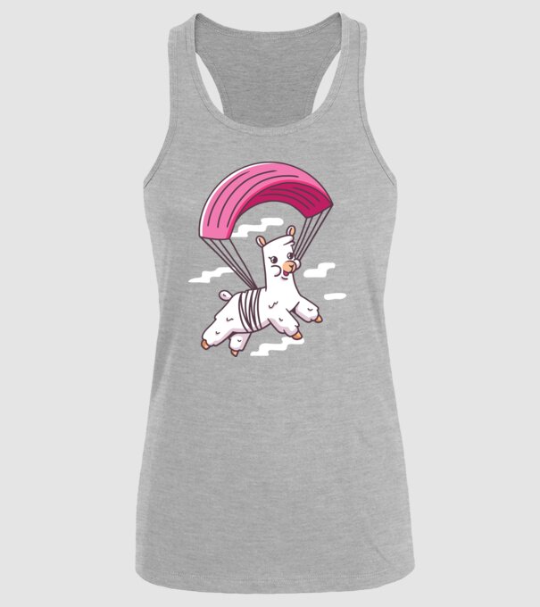 Alpaca parașutist model gri pe tricou