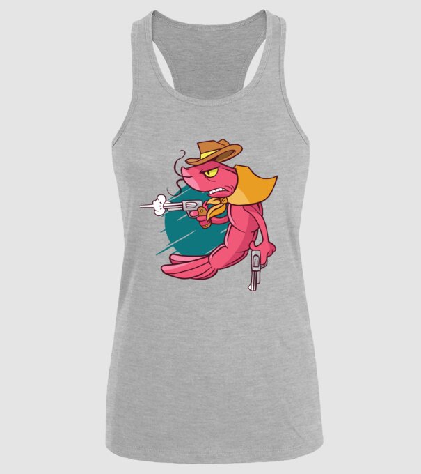 Rac înarmat model gri pe tricou