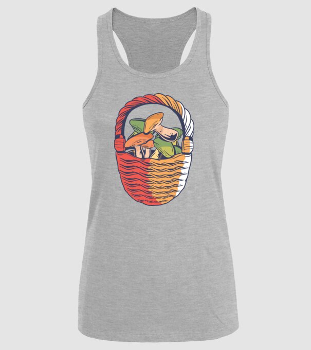 Ciuperci model gri pe tricou