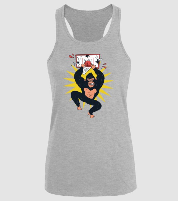 Gorilă baschet model gri pe tricou