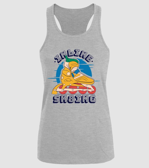 Skate Sk8 model gri pe tricou