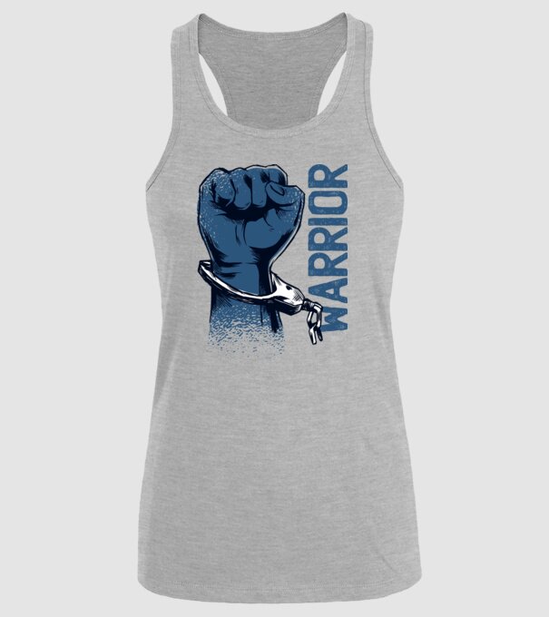 Pumn războinic model gri pe tricou
