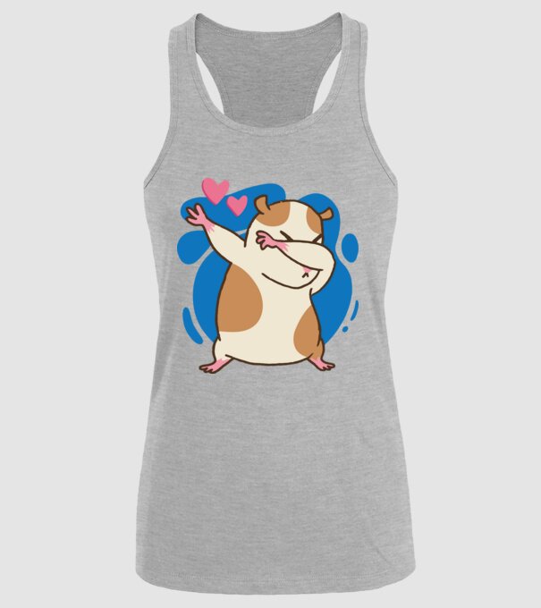 Hamster DAB model gri pe tricou