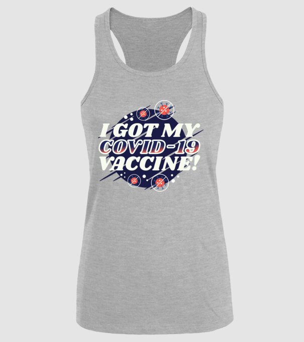 I got my Vaccine model gri pe tricou