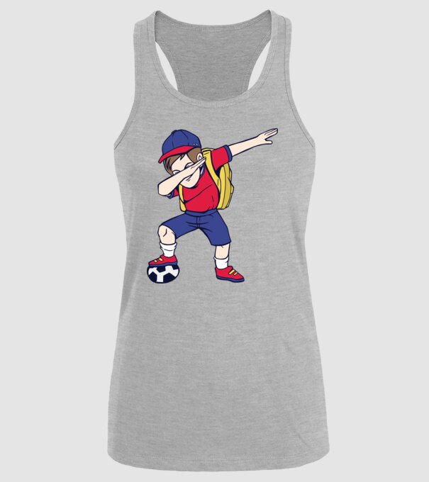 Școlar Fotbalist DAB model gri pe tricou