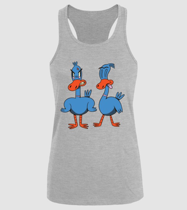 Rațe model gri pe tricou