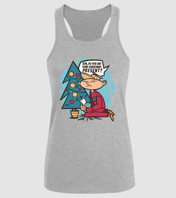 Cadouri de Crăciun model gri pe tricou