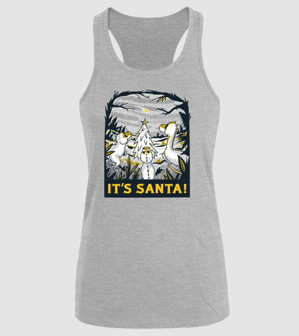 Dinozauri de Crăciun model gri pe tricou