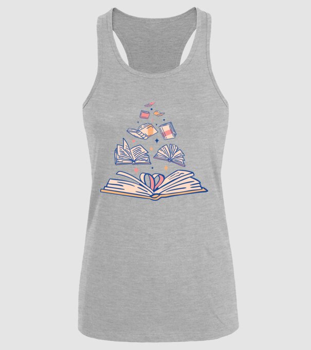 Cărți model gri pe tricou