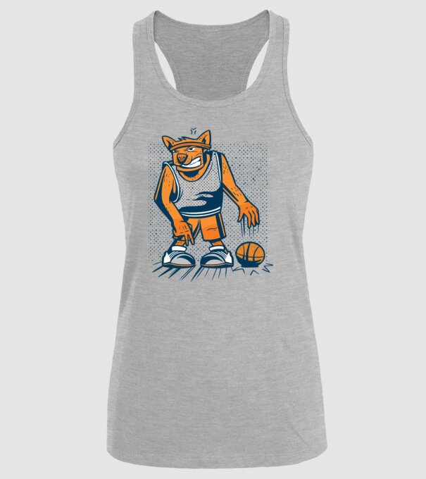 câine baschetbalist model gri pe tricou