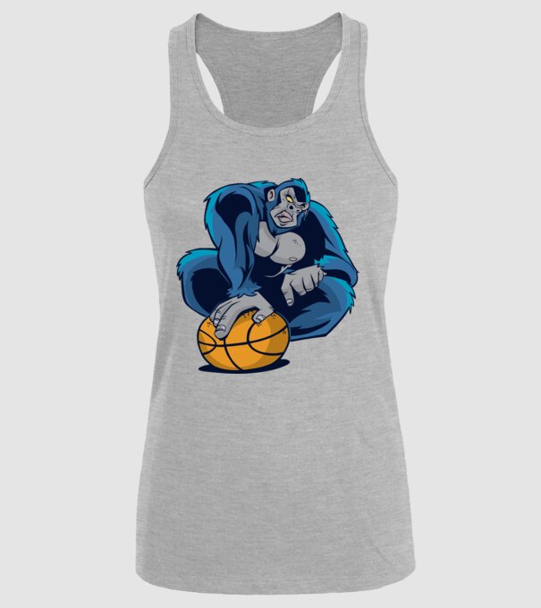 Gorilă Baschet model gri pe tricou