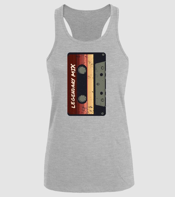 Casetă Legendary Mix model gri pe tricou