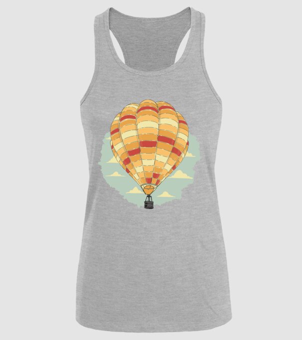 Aerostat model gri pe tricou