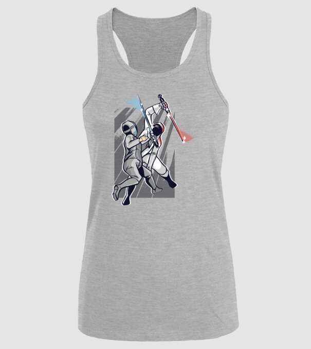 Sabie laser scrimă model gri pe tricou