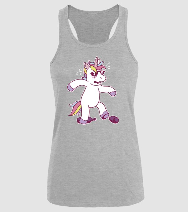Mahmureală unicorn model gri pe tricou