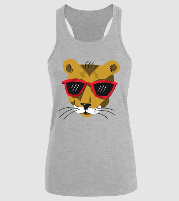 Leu cool model gri pe tricou