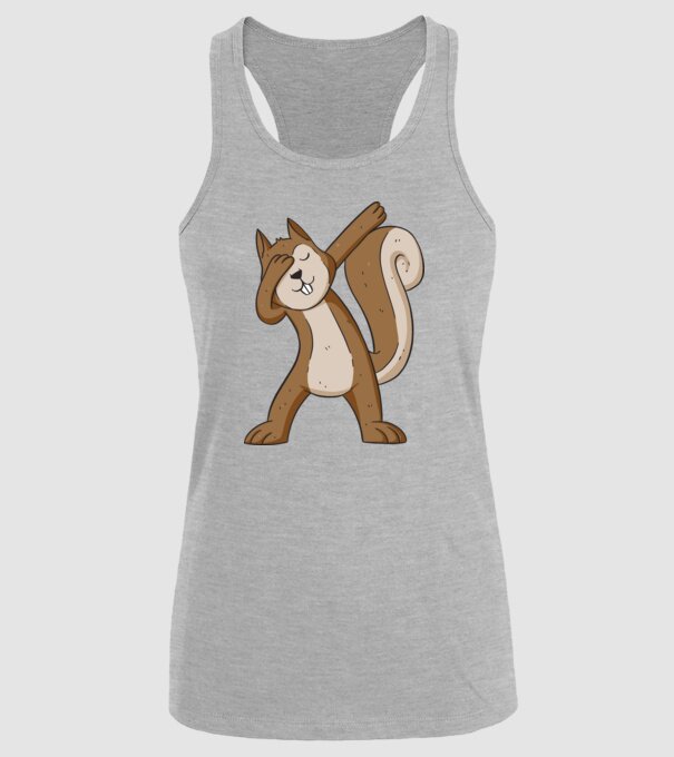 Veverița DAB model gri pe tricou