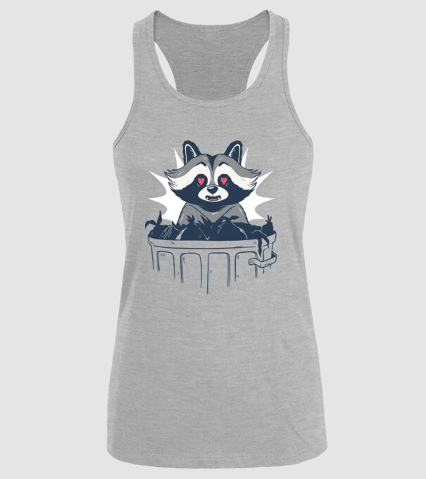 Raton model gri pe tricou