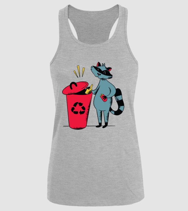 Reciclare Raton model gri pe tricou