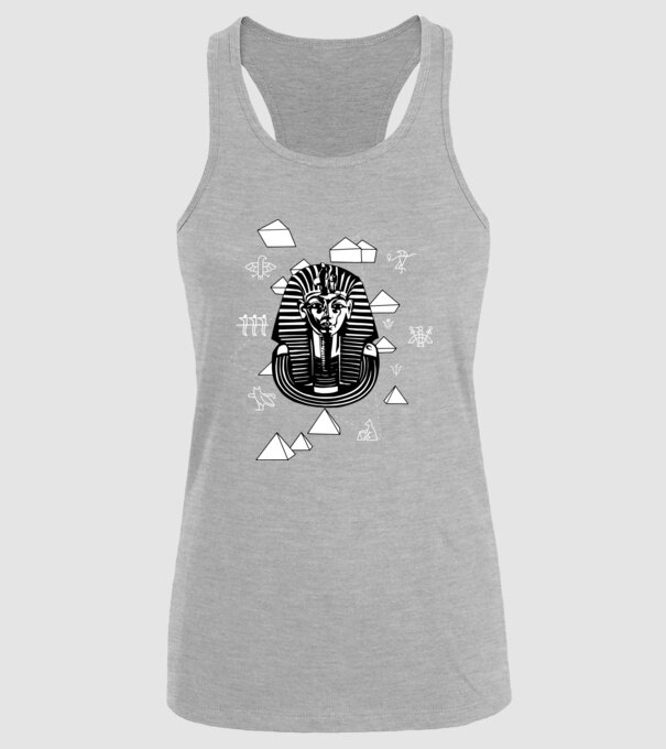Egiptul Antic Faraon model gri pe tricou