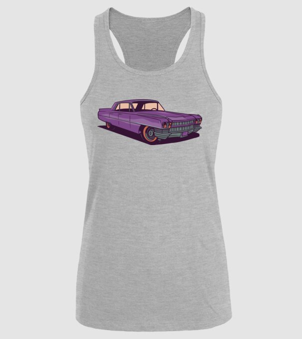 Mașină Old school model gri pe tricou