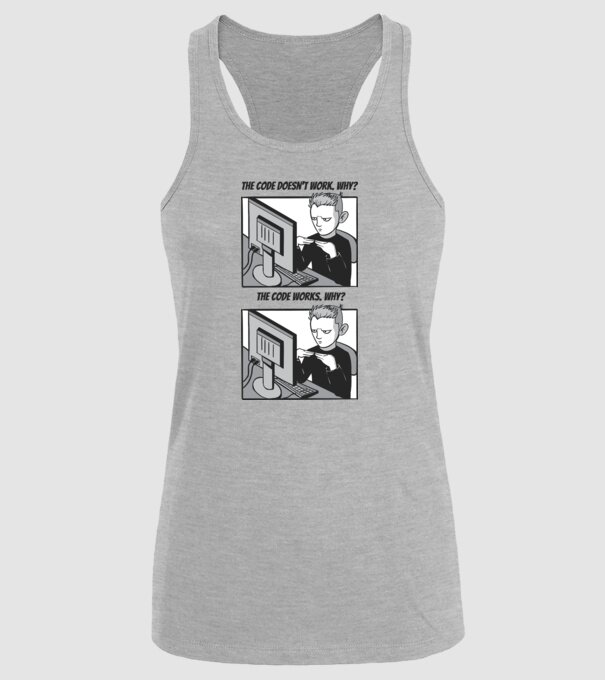 Programator Meme model gri pe tricou