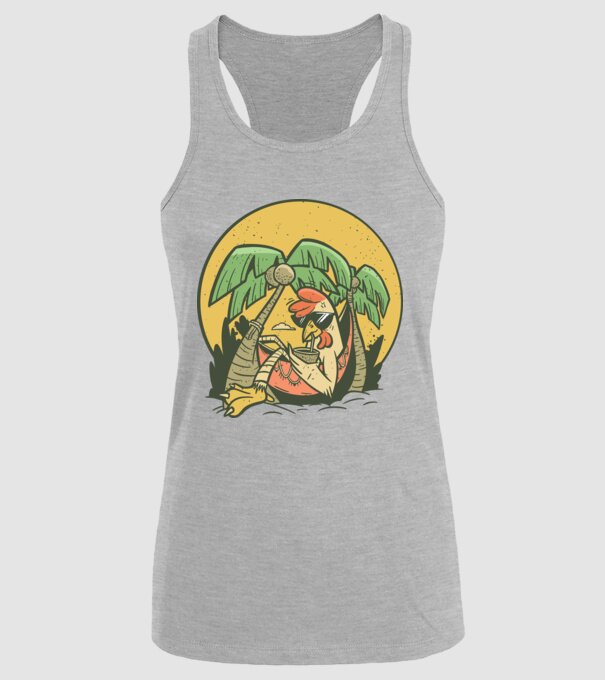 Pui relaxați model gri pe tricou