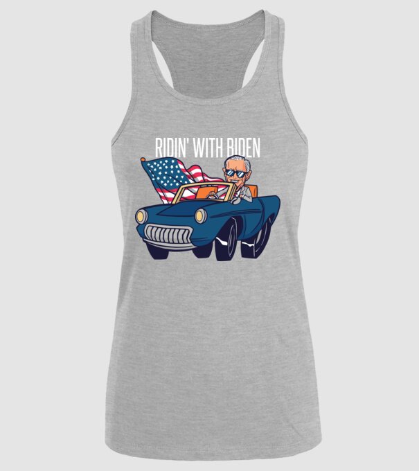 'Ridin'' with Biden - SUA 2020 alegeri' model gri pe tricou