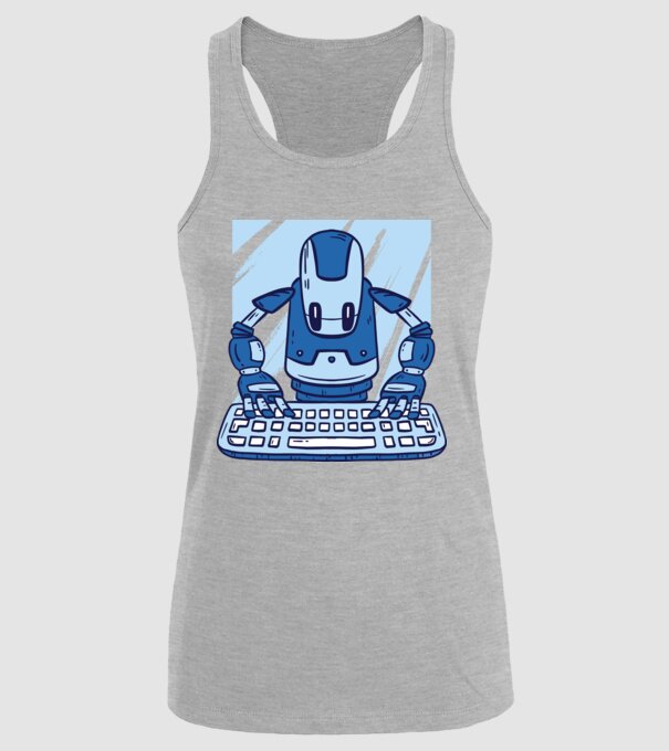 Automatizare robot model gri pe tricou