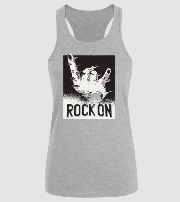 Rock On model gri pe tricou