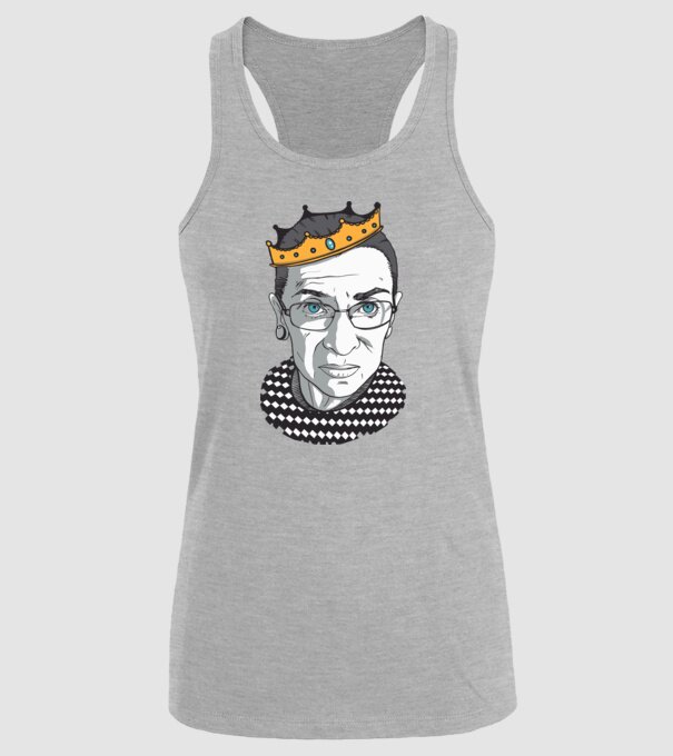 Ruth Bader Ginsburg model gri pe tricou