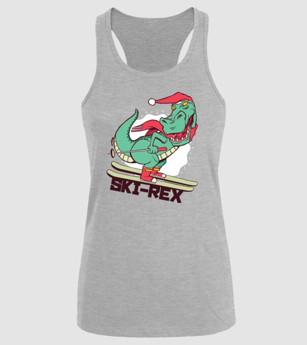 Ski Rex model gri pe tricou