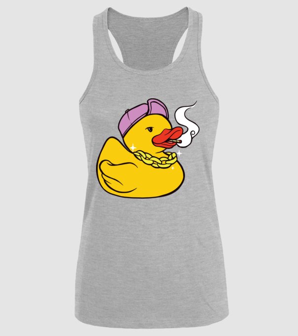 rățușcă de cauciuc Smoker model gri pe tricou